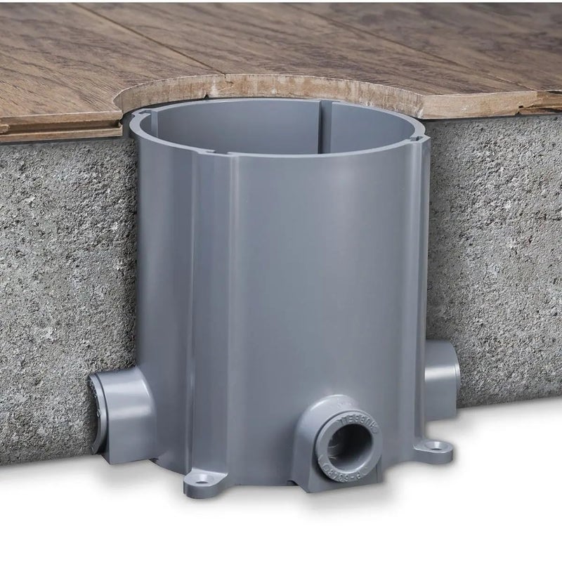 RACO 5511 Non-Metallic Floor Box For Concrete Pour, with 3/4 & 1 In. Hubs - Image 4